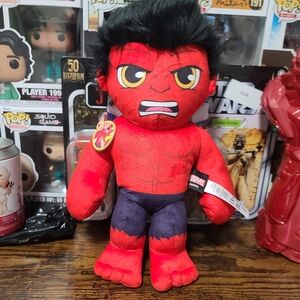 Marvel Plush Talkers Red Hulk 11.75-Inch Plush with Sound